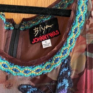 Johnny Was floral maxi dress XL